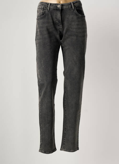 Jeans coupe slim stretch taille normale gris SANDWICH femme
