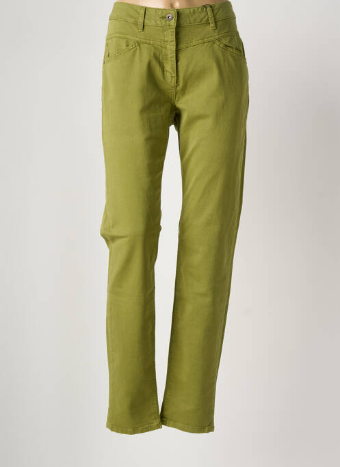 Jeans coupe slim stretch taille normale vert SANDWICH femme