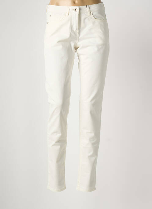 Jeans coupe slim stretch taille normale beige SANDWICH femme