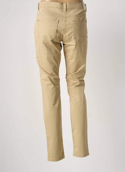 Jeans coupe slim stretch taille normale beige fonce SANDWICH femme