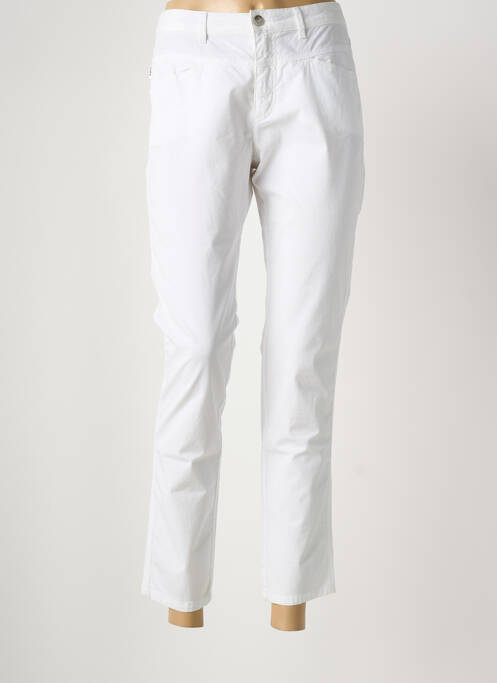 Pantalon 7/8 stretch taille normale blanc ONE STEP femme