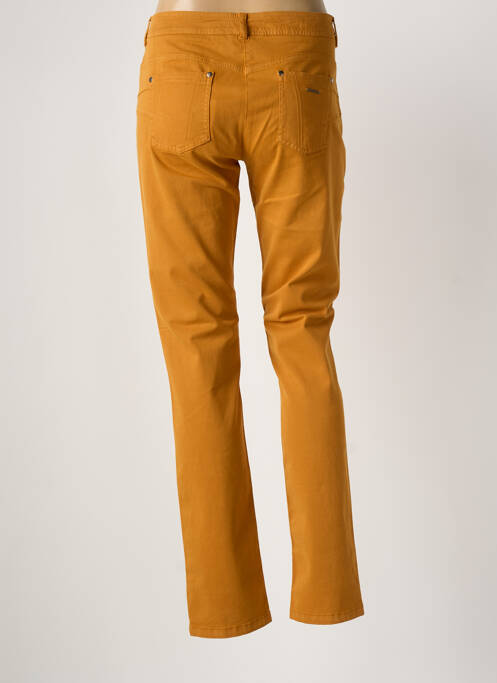 Jeans coupe slim stretch taille normale orange VOODOO femme