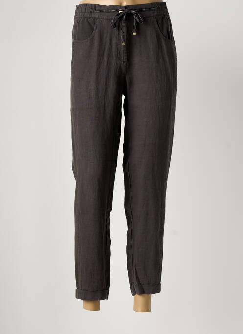 Pantalon 7/8 taille élastique taille normale gris SANDWICH femme