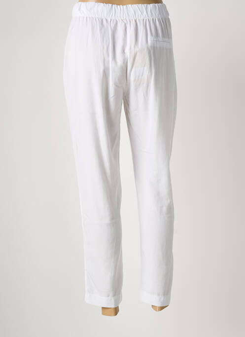 Pantalon 7/8 taille élastique taille normale blanc LA FEE MARABOUTEE femme