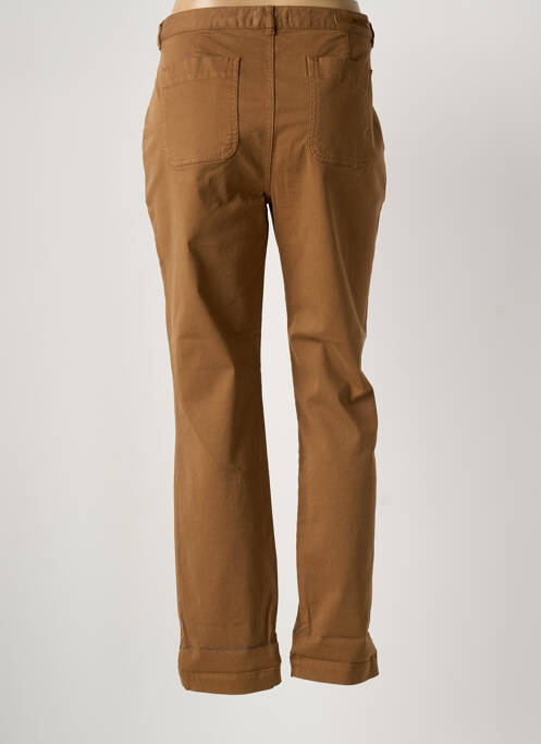 Pantalon chino tissage popeline taille normale marron HARRIS WILSON femme