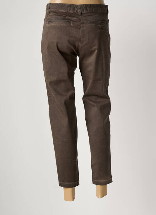 Pantalon 7/8 stretch taille normale marron SANDWICH femme