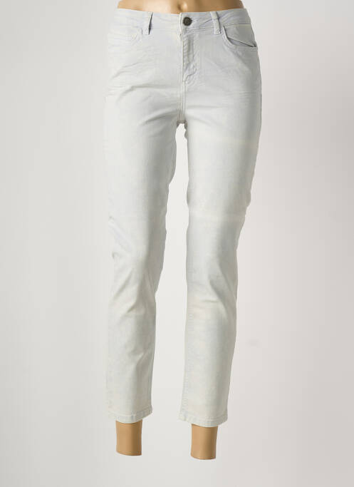 Jeans coupe slim stretch taille normale gris YAYA femme