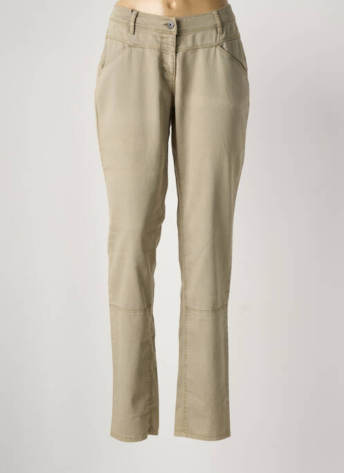 Jeans coupe slim beige SANDWICH femme