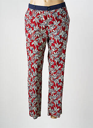 Pantalon 7/8 taille à pinces taille normale rouge HARRIS WILSON femme