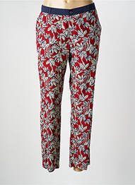 Pantalon 7/8 tissage popeline taille normale rouge HARRIS WILSON femme
