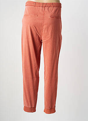 Pantalon chino tissage popeline taille normale orange EVA KAYAN femme