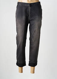 Jeans boyfriend stretch taille normale noir EVA KAYAN femme