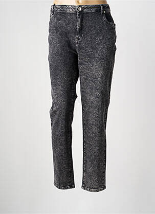 Jeans coupe slim stretch taille normale noir EVA KAYAN femme