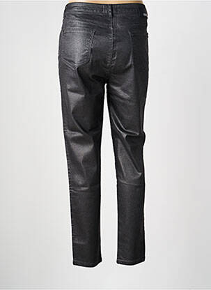 Pantalon slim tissage enduit taille normale gris EVA KAYAN femme