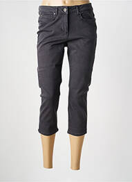 Pantacourt stretch taille normale gris SANDWICH femme