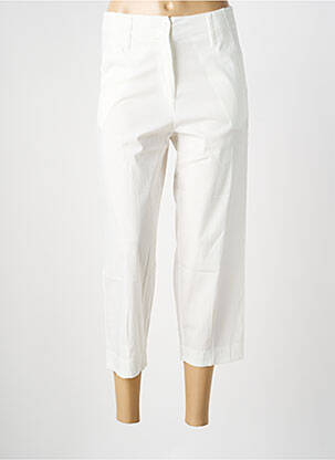Pantalon 7/8 taille haute taille haute beige NINATI femme