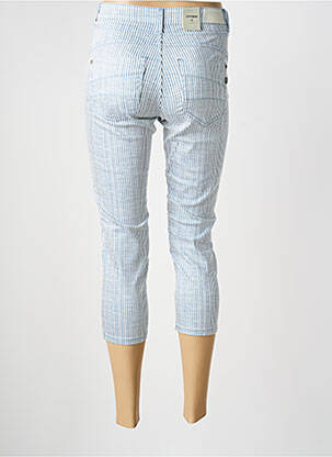 Pantacourt stretch taille normale bleu CREAM femme