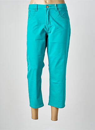 Pantacourt stretch taille normale vert CREAM femme