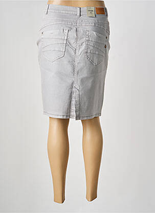Jupe mi-longue stretch gris CREAM femme
