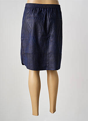 Jupe mi-longue stretch bleu SANDWICH femme