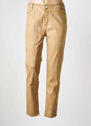 Jeans coupe slim marron EVA KAYAN femme