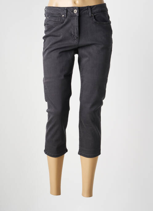 Pantacourt stretch taille normale gris SANDWICH femme