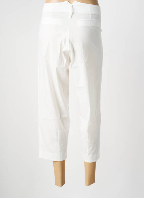 Pantalon 7/8 taille haute taille haute beige NINATI femme