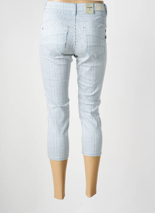 Pantacourt stretch taille normale bleu CREAM femme