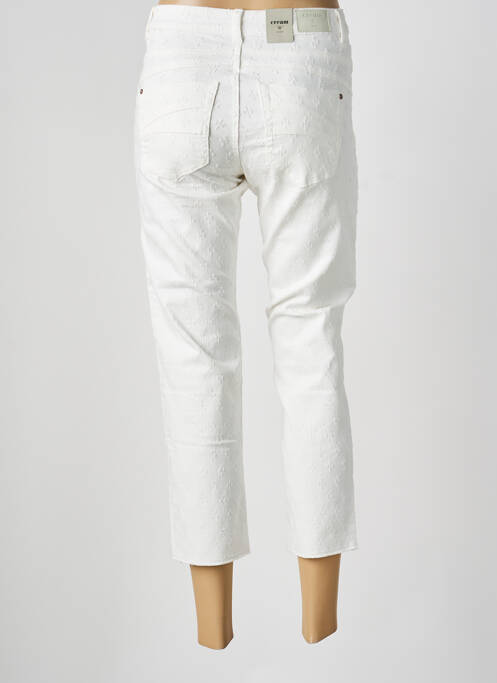 Jeans coupe slim stretch taille haute beige CREAM femme