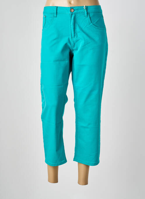 Pantacourt stretch taille normale vert CREAM femme