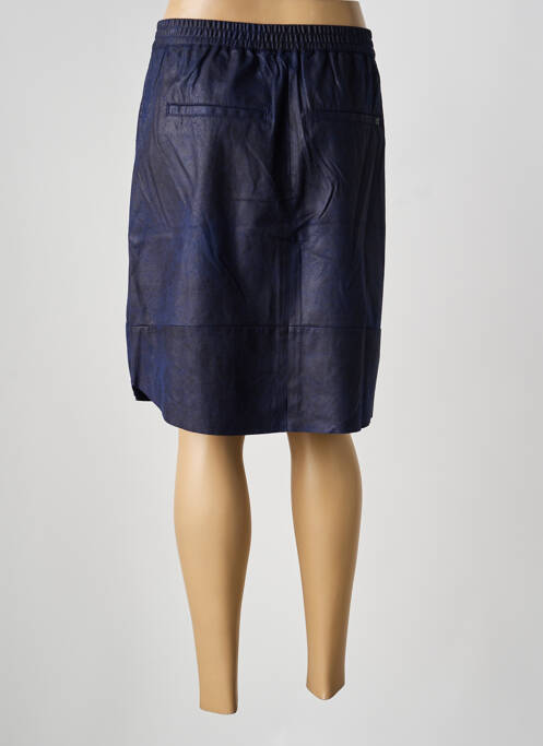 Jupe mi-longue coupe droite bleu SANDWICH femme