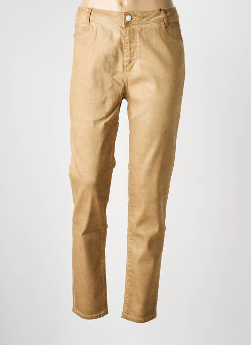 Jeans coupe slim marron EVA KAYAN femme