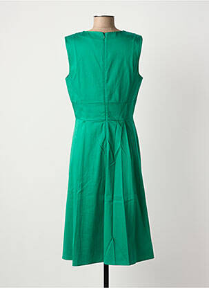 Robe mi-longue sans manche sans manche vert NINATI femme