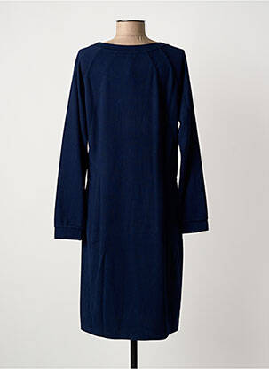 Robe mi-longue manches longues manches longues bleu SANDWICH femme