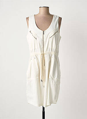 Robe courte sans manche sans manche beige EVA KAYAN femme