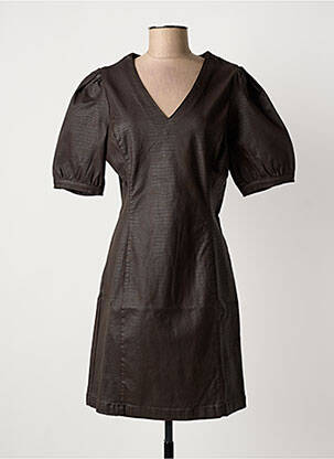 Robe courte manches courtes manches courtes marron CREAM femme