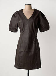 Robe courte manches courtes manches courtes marron CREAM femme