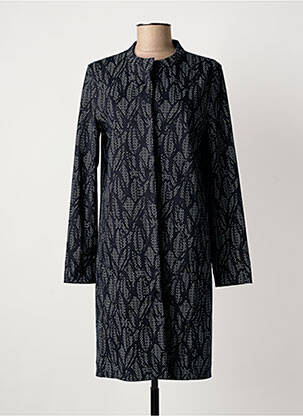 Manteau long coupe cintrée sans capuche noir ELEMENTE CLEMENTE femme