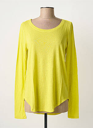 T-shirt manches longues manches longues jaune SANDWICH femme