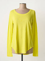 T-shirt manches longues manches longues jaune SANDWICH femme