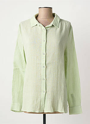 Chemisier coupe cintrée manches longues vert SANDWICH femme