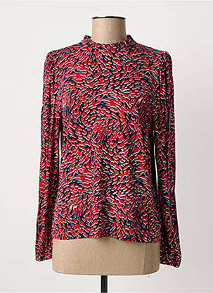 Blouse fermeture boutonnée au dos manches longues rouge SANDQVIST femme