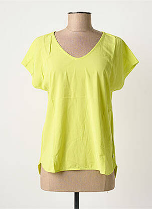 T-shirt col v manches courtes vert SANDWICH femme