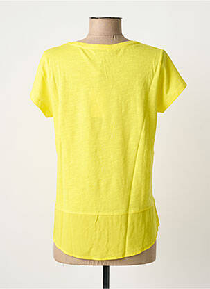T-shirt stretch manches courtes jaune SANDWICH femme