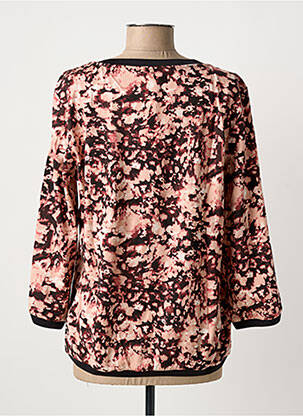Sweat-shirt tissage jersey manches 3/4 rose SANDWICH femme
