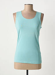 Débardeur stretch sans manche bleu SANDWICH femme