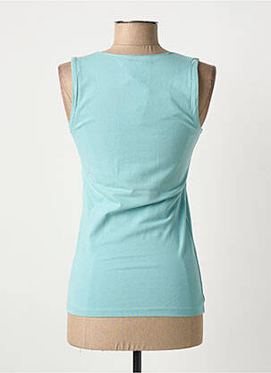 Débardeur stretch sans manche bleu SANDWICH femme