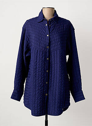 Veste casual col chemisier bleu SANDWICH femme