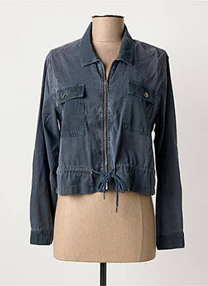 Veste casual poches bleu EVA KAYAN femme