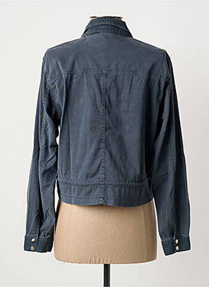 Veste casual poches bleu EVA KAYAN femme